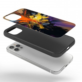 Kryt na mobil Moderné umenie - zmes farieb