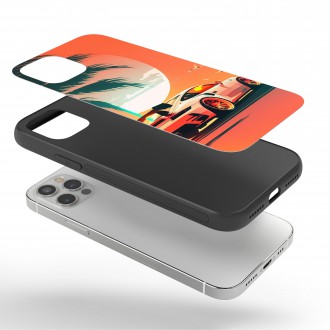 Kryt na mobil Západ slnka porsche