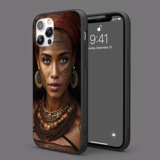 Kryt na mobil Žena s kmeňovým tetovaním