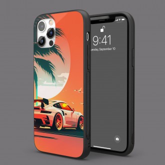 Kryt na mobil Západ slnka porsche