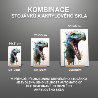 Akrylové sklo Graffiti dinosaur