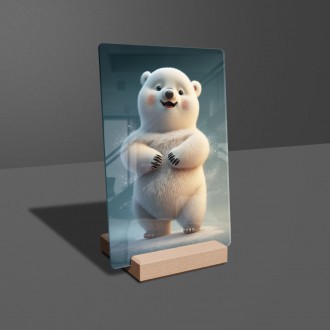 Akrylové sklo Roztomilý ľadový medveď