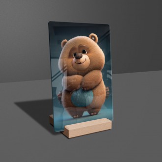 Akrylové sklo Animovaný medveď