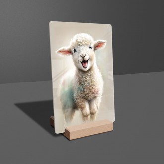 Akrylové sklo Akvarelová ovca
