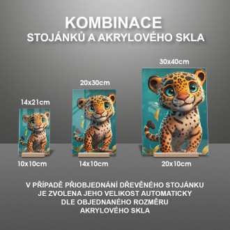 Akrylové sklo Roztomilý leopard