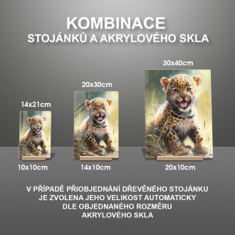 Akrylové sklo Akvarelový leopard