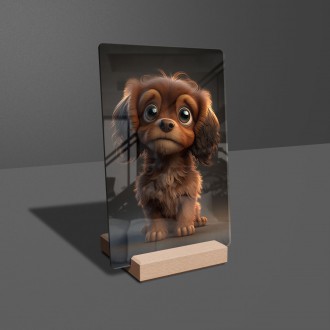Akrylové sklo Animovaný psík