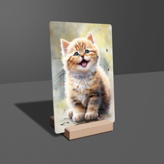 Akrylové sklo Akvarelová mačka