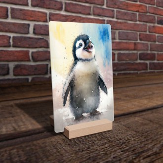 Akrylové sklo Akvarelový tučniak