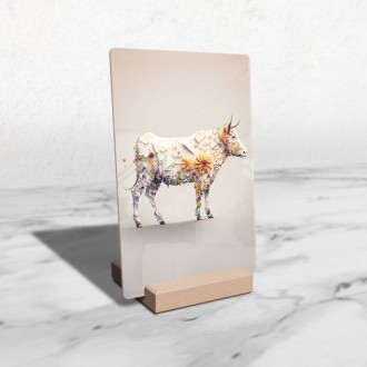 Akrylové sklo Kvetinová krava