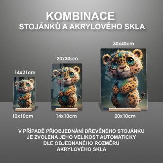 Akrylové sklo Animovaný leopard