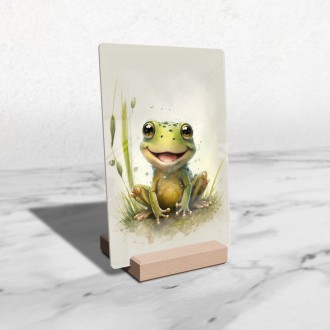 Akrylové sklo Akvarelová žaba