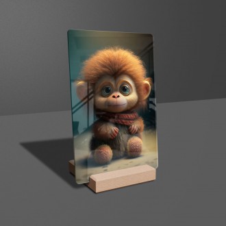 Akrylové sklo Animovaný opičiak