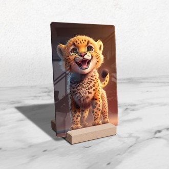Akrylové sklo Roztomilý gepard