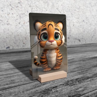 Akrylové sklo Roztomilý tiger