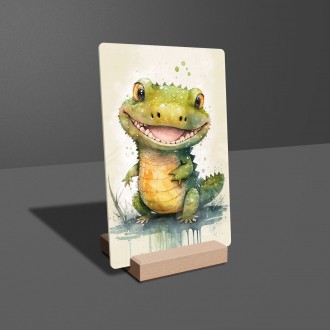 Akrylové sklo Akvarelový krokodíl