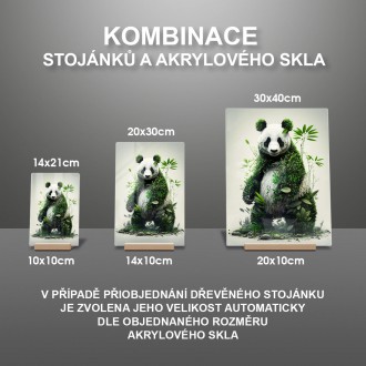 Akrylové sklo Prírodná panda