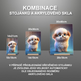 Akrylové sklo Roztomilý psík
