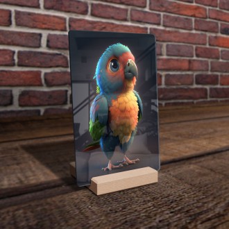 Akrylové sklo Roztomilý papagáj