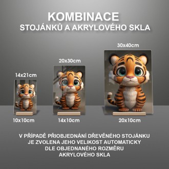 Akrylové sklo Roztomilý tiger