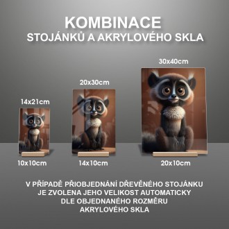 Akrylové sklo Animovaný lemur