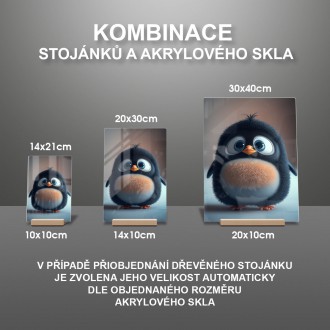 Akrylové sklo Animovaný tučniak