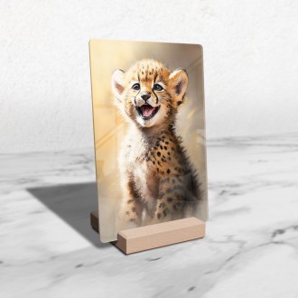 Akrylové sklo Akvarelový gepard