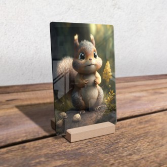 Akrylové sklo Animovaná veverička