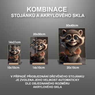 Akrylové sklo Animovaný mýval