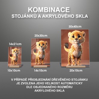 Akrylové sklo Animovaný gepard