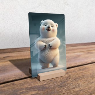 Akrylové sklo Roztomilý ľadový medveď