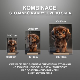 Akrylové sklo Animovaný psík