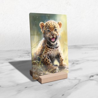 Akrylové sklo Akvarelový leopard