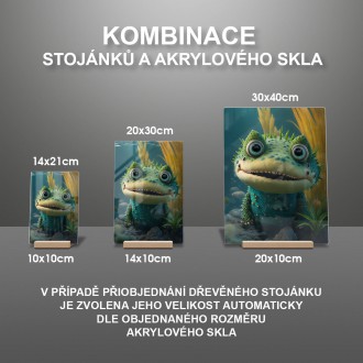 Akrylové sklo Roztomilý krokodíl