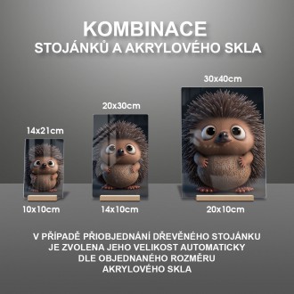 Akrylové sklo Animovaný ježko