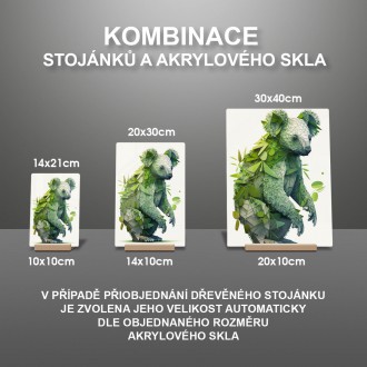 Akrylové sklo Prírodná koala