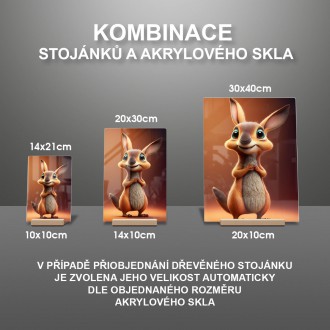 Akrylové sklo Animovaný klokan