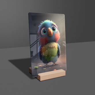 Akrylové sklo Animovaný papagáj