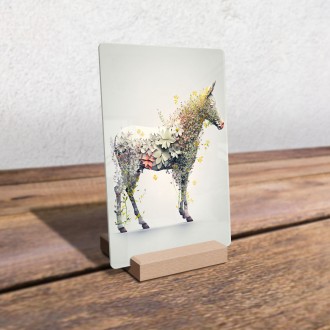 Akrylové sklo Kvetinový kôň