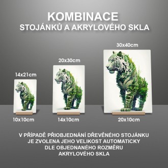 Akrylové sklo Prírodný tiger