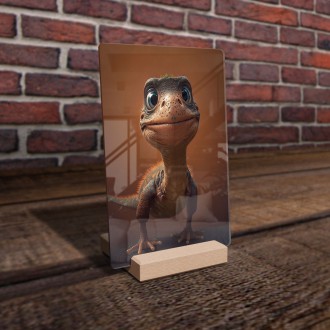 Akrylové sklo Roztomilý dinosaur