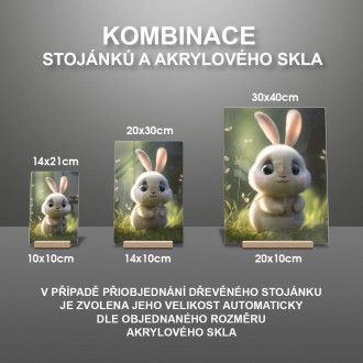 Akrylové sklo Roztomilý zajačik