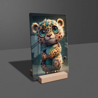 Akrylové sklo Animovaný leopard