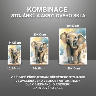 Akrylové sklo Akvarelový slon