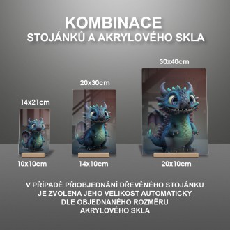 Akrylové sklo Animovaný drak