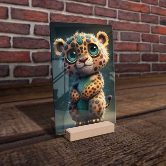 Akrylové sklo Animovaný leopard