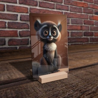 Akrylové sklo Animovaný lemur