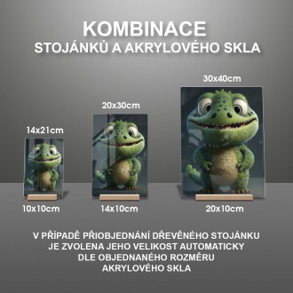 Akrylové sklo Animovaný krokodíl