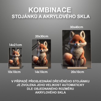 Akrylové sklo Animovaná líška