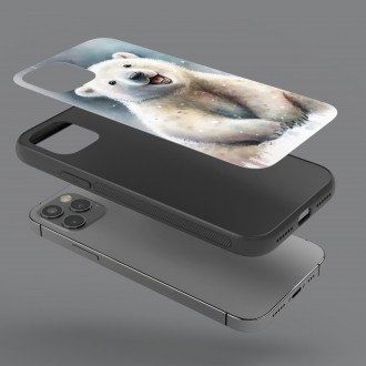 Kryt na mobil Akvarelový ľadový medveď